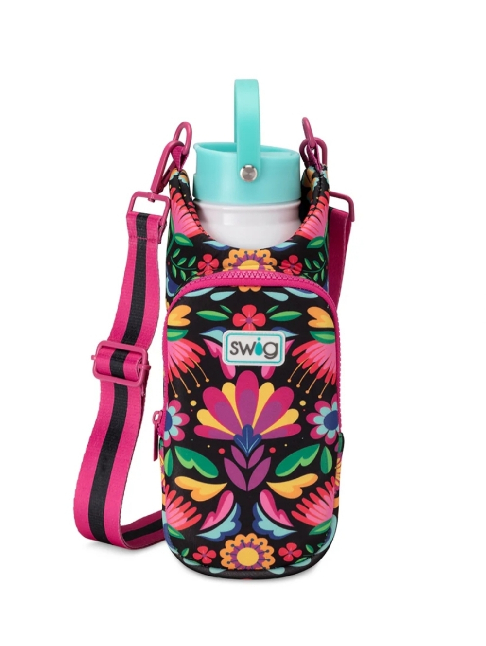 NEW! Swig Life Floral Neoprene Insulated Drink Carrier